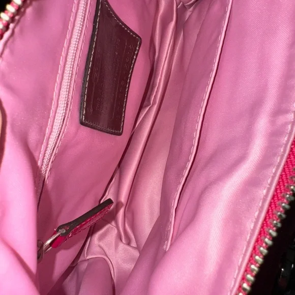 Coach Poppy Pink Storypatch Groovy Shoulder Bag
